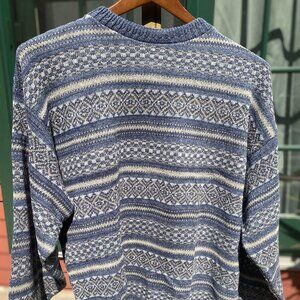 Vintage Bill Blass Patterned Sweater